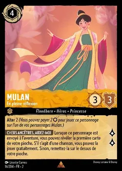 Mulan - En pleine réflexion