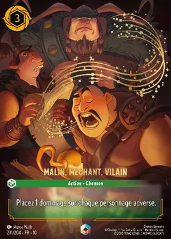 Malin, méchant, vilain
