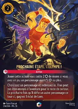 Prochaine étape, l'Olympe !