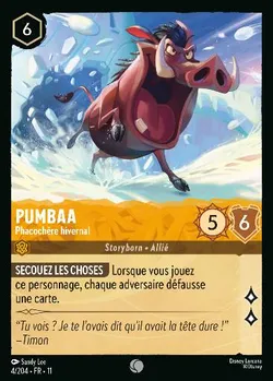 Pumbaa - Phacochère hivernal