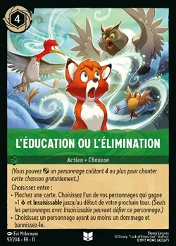 L'éducation ou l'élimination