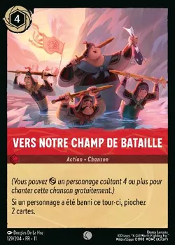 Vers notre champ de bataille