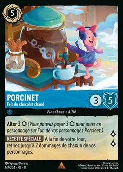 Porcinet - Fait du chocolat chaud