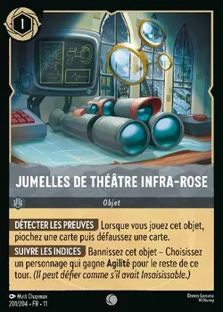 Jumelles de théâtre infra-rose