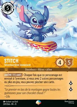 Stitch - Snowboardeur insouciant