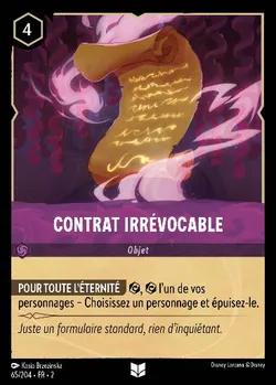 Contrat irrévocable