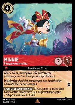 Minnie - Plongeuse émerveillée