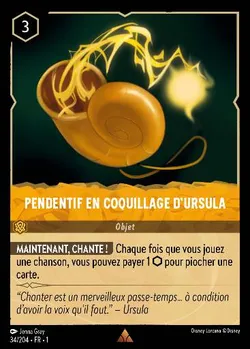 Pendentif en coquillage d'Ursula