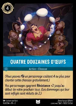 Quatre douzaines d'œufs