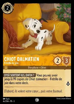 Chiot dalmatien - Frétille de joie