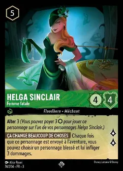 Helga Sinclair - Femme fatale