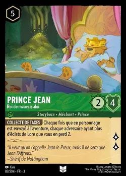 Prince Jean - Roi de mauvais aloi