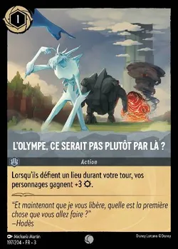 L'Olympe, ce serait pas plutôt par là ?