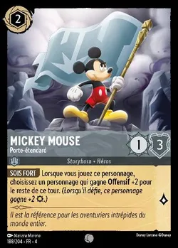 Mickey Mouse - Porte-étendard